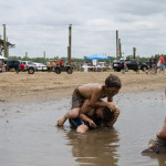 kids playing in mud