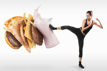 lady-kicking-fast-food