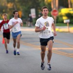 men running in front