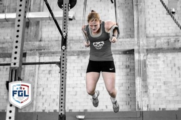 Woman doing Muscle Up