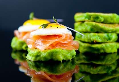 Pea Pancakes With Salmon Healthy Gut Fit Nation